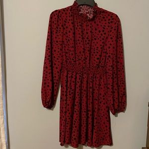 Women’s med red and black dress